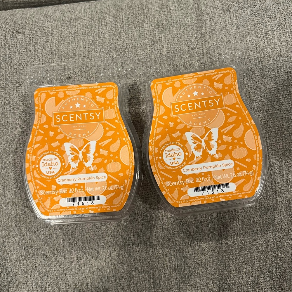 Scentsy cranberry pumpkin spice wax bars